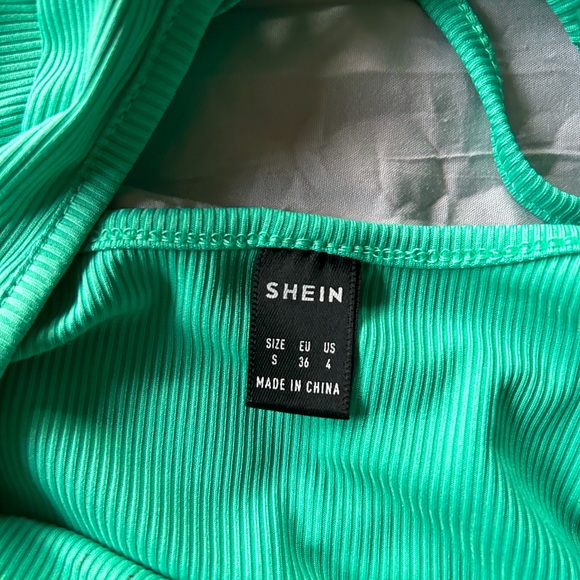 SHEIN size S. Ribbed long sleeve w/ split bell.  Tie in back. - Picture 4 of 4